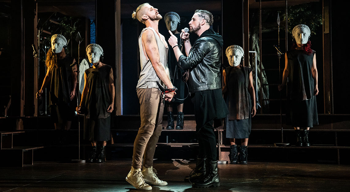 Aaron LaVigne, Tommy Sherlock and the company of the North American Tour of JESUS CHRIST SUPERSTAR