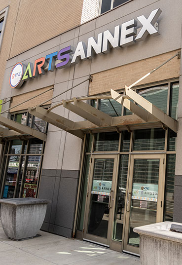 Exterior photo of the PNC Arts Annex