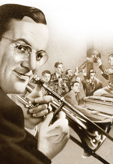 A drawing of The Glenn Miller Orchestra