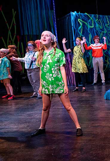 Children perform during a Dayton Live Creative Academy session