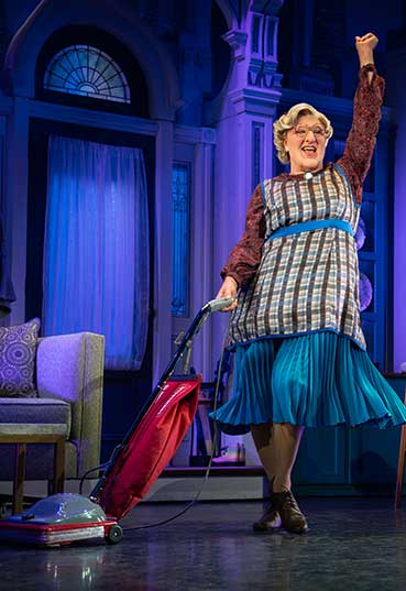 Craig Allen Smith (Euphegenia Doubtfire) in MRS. DOUBTFIRE. Photo by Joan Marcus.