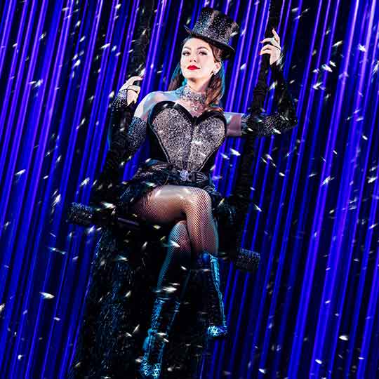 Arianna Rosario as Satine in the North American Tour of MOULIN ROUGE! THE MUSICAL. Photo by Matthew Murphy and Evan Zimmerman for MurphyMade.