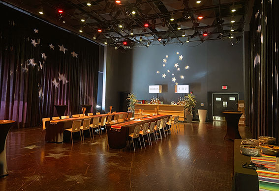 Schuster Center Mathile Theatre set up for an event