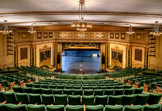 Victoria Theatre set up for an event