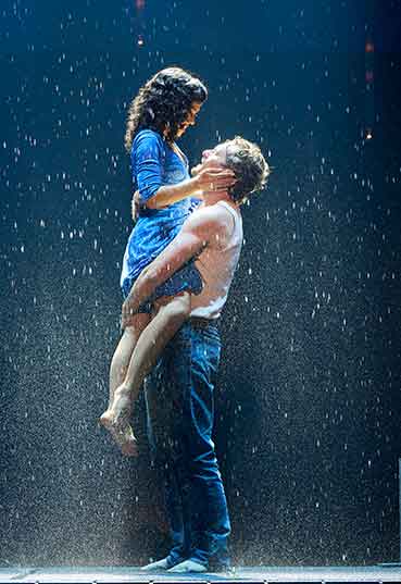 Dayton Live Broadway Series The Notebook. Alysha Deslorieux (Middle Allie) and Ken Wulf Clark (Middle Noah). Photo by Roger Mastroianni.